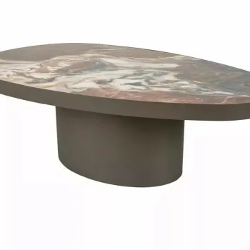 Masuta de cafea Gusto A maro lucios/cupru L118xl73 cm imagine