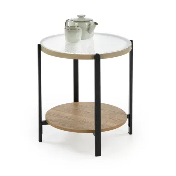 Masuta de cafea Kamala S natur/negru o53/h55 cm imagine