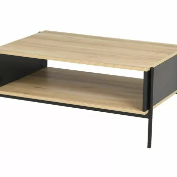 Masuta de cafea Karina A stejar/negru mat L90xl60xh41 cm imagine