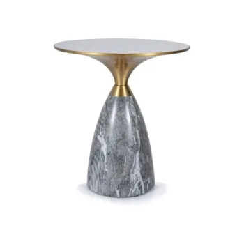 Masuta de cafea Leo alb/gri o50 cm imagine