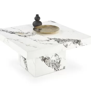 Masuta de cafea Monolit marmura alba imagine