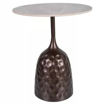 Masuta de cafea Mutti gri/maro antic o50/h60 cm imagine