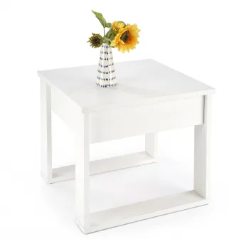 Masuta de cafea Nea patrata alba L60 cm imagine