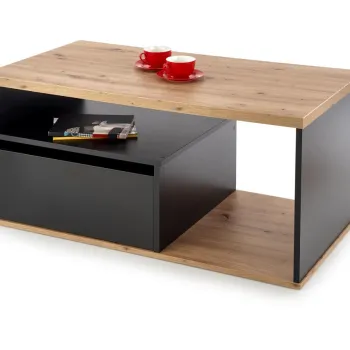 Masuta de cafea Pantera stejar wotan/negru imagine