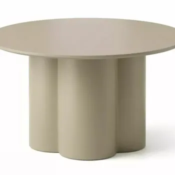 Masuta de cafea Rosalia bej inchis mat o80/h45 cm imagine