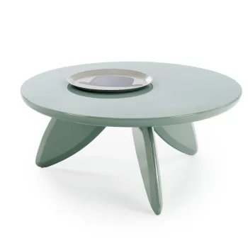 Masuta de cafea rotunda Soraya 2 albastru deschis o80/h36 cm imagine