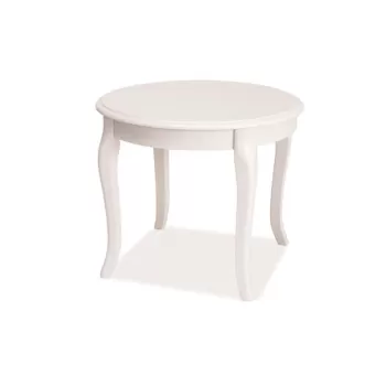 Masuta de cafea Royal D alba - h 50 x d 60 cm imagine