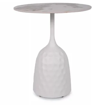 Masuta de cafea Salo A marmura alba o50/h60 cm imagine