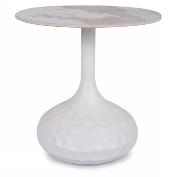 Masuta de cafea Salo B marmura alba o50/h49 cm imagine