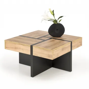 Masuta de cafea Sevilla S stejar craft/negru imagine