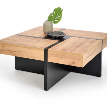 Masuta de cafea Sevilla stejar craft/negru imagine