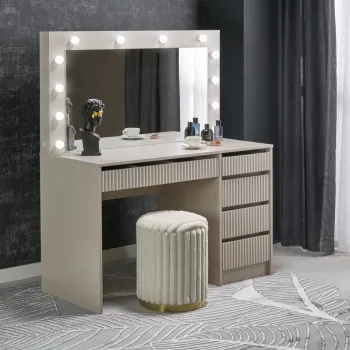 Masuta de toaleta cu oglinda si LED Hollywood 2 XL casmir imagine