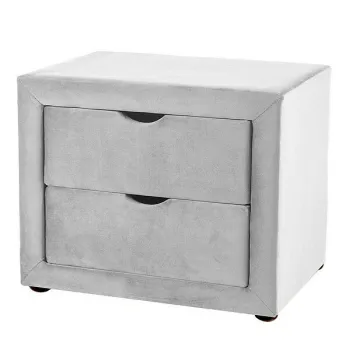 Noptiera ET-002 velvet gri deschis Blu03 imagine