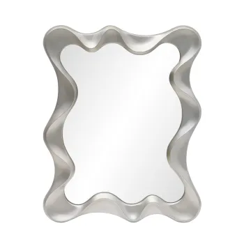 Oglinda Deco argintiu antic H90 cm imagine