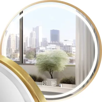 Oglinda LED 50cm MMJ BRUSH GOLD imagine