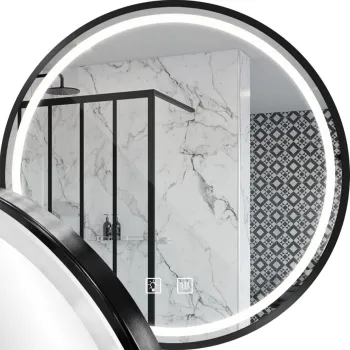 Oglinda LED 60 cm MMJ neagra imagine