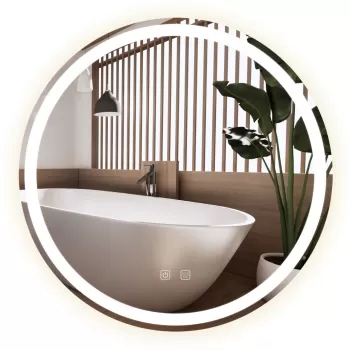 Oglinda LED 80cm Bas imagine