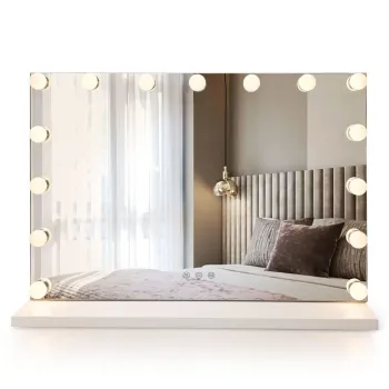 Oglinda LED HOLLYWOOD White 80x60 imagine