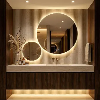 Oglinda LED R-9045 90cm + 45cm imagine