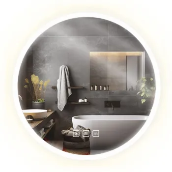 Oglinda rotunda LED 80 cm FFJ imagine