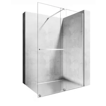 Paravan dus walk-in Cortis crom - 120x195 cm imagine