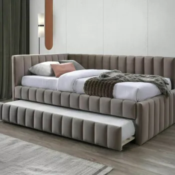 Pat Alfie velvet bej Blu40 120x200 cm imagine