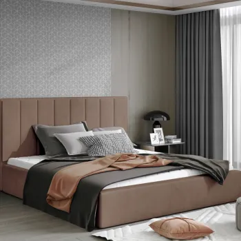 Pat Audrey 160x200 cm Monolith 09 cu somiera de lemn imagine