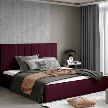 Pat Audrey 180x200 cm Matvelvet 68 cu somiera de lemn imagine