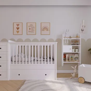 Pat bebelusi Paso Doble alb 60x120 cm imagine