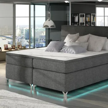 Pat boxspring Amadeo LED 140x200 cm Sawana 05 imagine