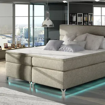 Pat boxspring Amadeo LED 160x200 cm Dora 22 imagine