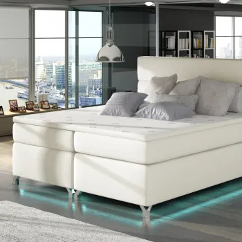 Pat boxspring Amadeo LED 160x200 cm Soft 33 imagine