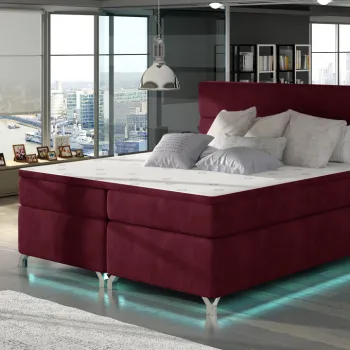 Pat boxspring Amadeo LED 180x200 cm Riviera 59 imagine