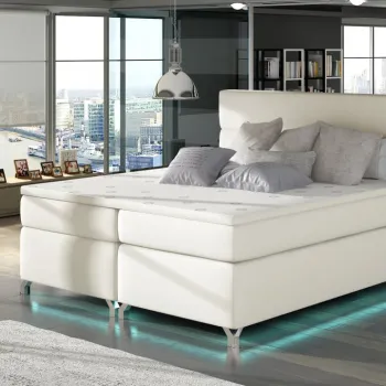 Pat boxspring Amadeo LED 180x200 cm Soft 33 imagine