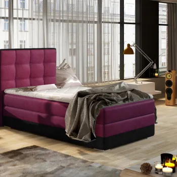 Pat boxspring Aster 90x200 cm pe dreapta Matvelvet 68/Matvelvet 99 imagine