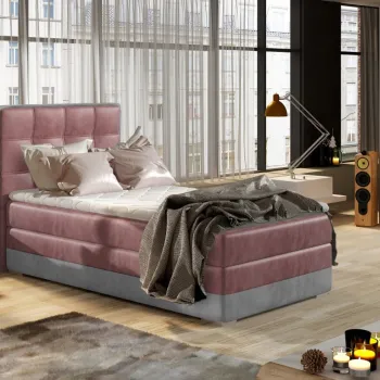 Pat boxspring Aster 90x200 cm pe dreapta Monolith 63/Monolith 84 imagine