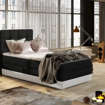 Pat boxspring Aster 90x200 cm pe dreapta Sawana 14/Soft 17 imagine