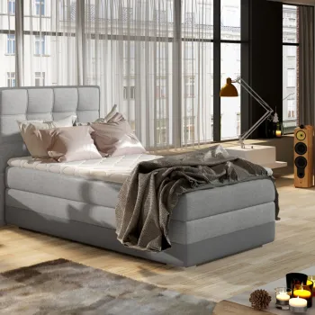 Pat boxspring Aster 90x200 cm pe dreapta Sawana 21/Soft 29 imagine