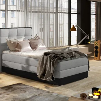Pat boxspring Aster 90x200 cm pe stanga Sawana 21/Soft 11 imagine