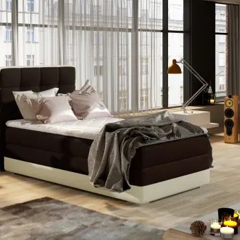 Pat boxspring Aster 90x200 cm pe stanga Sawana 26/Soft 33 imagine