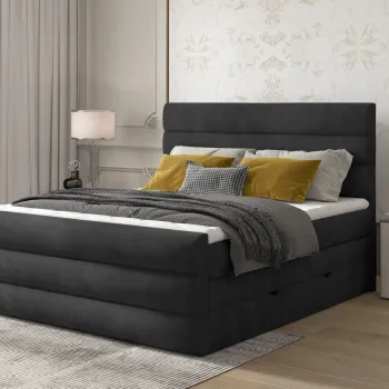 Pat boxspring Cande 180x200 cm Monolith 97 imagine