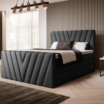 Pat boxspring Candice 140x200 cm Flores 10 imagine