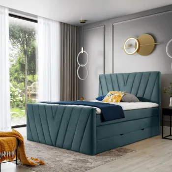 Pat boxspring Candice 140x200 cm Monolith 76 imagine