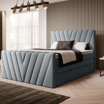 Pat boxspring Candice 140x200 cm Velvetmat 4 imagine