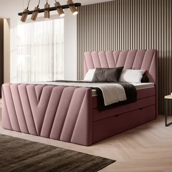Pat boxspring Candice 160x200 cm Velvetmat 24 imagine
