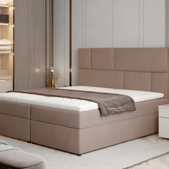 Pat boxspring Florence 160x200 cm Monolith 09 imagine
