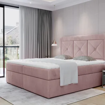 Pat boxspring Idris 160x200 cm Monolith 63 imagine