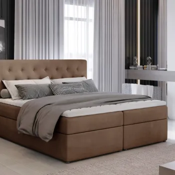 Pat boxspring Loree 160x200 cm Monolith 09 imagine