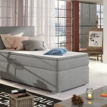 Pat boxspring Rocco pe dreapta 90x200 cm Sawana 21 imagine