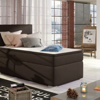 Pat boxspring Rocco pe dreapta 90x200 cm Sawana 26 imagine